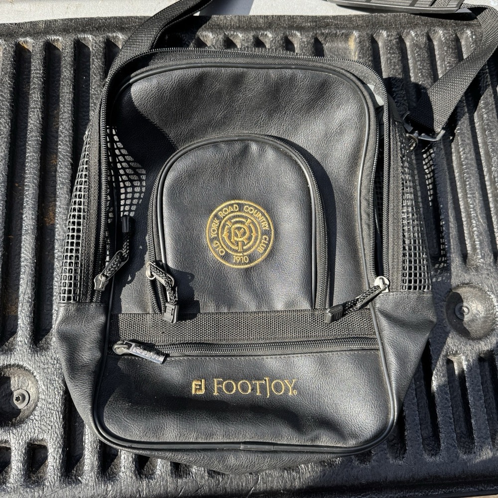 Footjoy FJ Deluxe Golf Shoes Bag Old York Road Country Club Golf‎ Black